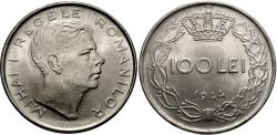 World Coins - Romania. Mihai I. 1944. 100 lei. BU.