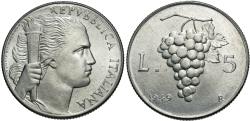 World Coins - Italy. 1949-R. 5 lire. BU.