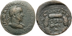 Ancient Coins - Syria, Coele-Syria. Damascus. Volusian. A.D. 251-253. Æ. VF, brown surfaces.