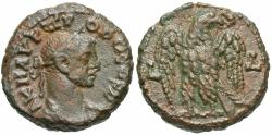 Ancient Coins - Egypt, Alexandria. Probus. A.D. 276-282. Æ tetradrachm. RY 4 (A.D. 278/9). VF, brown patina.
