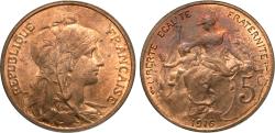 World Coins - France, Third Republic. 1916. 5 centimes. BU.