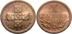 World Coins - Portugal. 1953. 10 centavos. Choice BU.