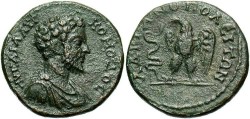 Ancient Coins - Thrace, Hadrianopolis. Commodus. A.D. 177-192. Æ 24 mm. VF, brown patina, rough.