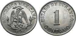 World Coins - Mexico (Revolutionary), Durango. 1914. 1 centavo. Gem BU, amazingly sharp strike with cartwheel luster.