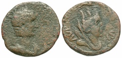 Ancient Coins - Mesopotamia, Nisibis. Julia Mamaea. Augusta, A.D. 222-235. Æ. Fair/Near Fine, brown patina, light porosity. Scarce.