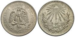 World Coins - Mexico, United States of Mexico. 1921-M. 1 Peso. EF.