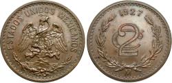 World Coins - Mexico, United States of Mexico. 1927. 2 centavos. Unc.
