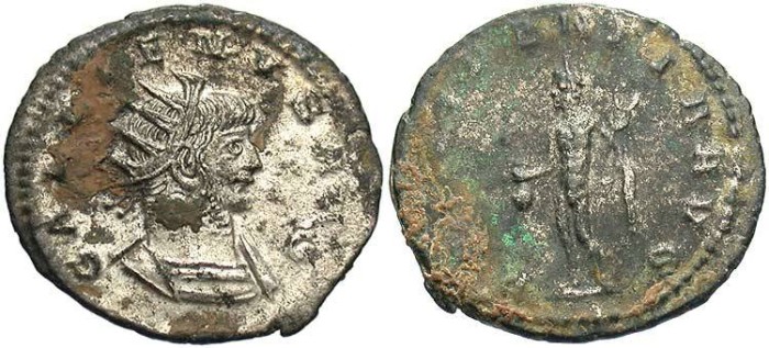 Gallienus. A.D. 253-268. Æ double denarius. Asia. VF/Fine. | Roman