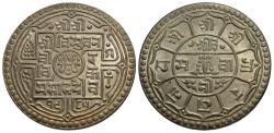 World Coins - Nepal. Tribhuvana Bir Bikram. VS 1985. 2 mohars. BU.