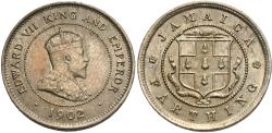 World Coins - Jamaica. Edward VII. 1902. 1 farthing. Unc.
