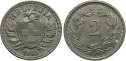 World Coins - Switzerland. 1945-B. 2 Rappen. Unc.