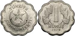 World Coins - Turkey. 1939. 1 kurush. Unc.