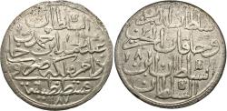 World Coins - Turkey. Abdul Hamid I. AH 1187 (1773). 2 zalota. EF.