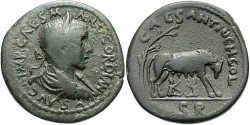 Ancient Coins - Pisidia, Antioch. Gordian III. A.D. 238-244. Æ 33 mm. Nearly VF, dark gray-brown surfaces.