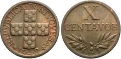World Coins - Portugal. 1942. 10 centavos. Unc.