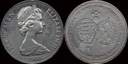 World Coins - Isle of Man 1 crown 1981 Royal wedding