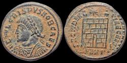 Ancient Coins - Crispus AE  follis campgate