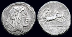 Ancient Coins - Roman republic L.Julius Bursio AR denarius