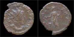 Ancient Coins - Victorinus billon antoninianus Salus standing left.