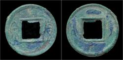 Ancient Coins - China Xin Dynasty emperor Wang Mang AE Huo Quan.
