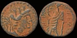 Ancient Coins - Phoenicia Marathos AE14 Amrit Marathos standing left