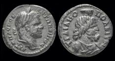 Ancient Coins - Thrace Traianopolis Caracalla AE Assarion Sarapis right