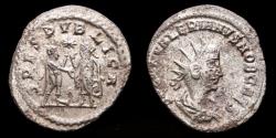Ancient Coins - Saloninus, as Caesar, silvered antoninianus Saloninus standing right