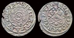 World Coins - Livonia Riga BI schilling 1577