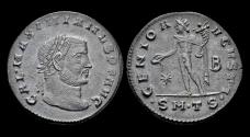 Ancient Coins - Galerius AE follis Genius standing
