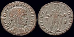 Ancient Coins - Constantine I the Great AE follis Sol standing right