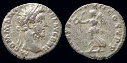 Ancient Coins - Commodus AR denarius Victory advancing left