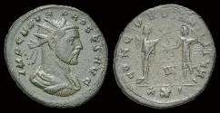 Ancient Coins - Probus AE antoninianus Victory presenting wreath to emperor