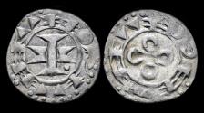 World Coins - France Bishopric Melgueil denier no date