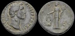 Ancient Coins - Antoninus Pius AE sestertius Aequitas standing left