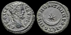 Ancient Coins - Moesia Inferior Nicopolis ad Istrum Septimius Severus AE17 star in crescent