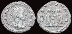 Ancient Coins - Gallienus billon antoninianus Gallienus and Valerian sacrificing
