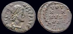 Ancient Coins - Gratian AE follis legend within wreath