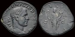 Ancient Coins - Philip I AE sestertius Felicitas standing left