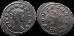 Ancient Coins - Divus Numerian AE antoninianus eagle standing facing