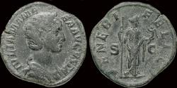 Ancient Coins - Julia Mamaea sestertius Venus standing right