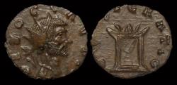 Ancient Coins - Divo Claudius II Gothicus billon antoninianus flaming altar