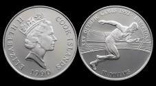 World Coins - Cook Islands 10 dollar 1990- Olympic Summergames in Barcelona 1992