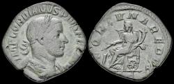 Ancient Coins - Gordian III AE sestertius Fortuna seated left