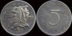 World Coins - Switserland 5 franken 1978- 500 years battle of Murten 1476