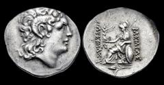 Ancient Coins - Thracian Kingdom Lysimachos AR tetradrachm Athena seated left