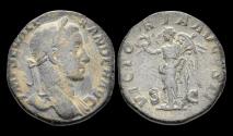 Ancient Coins - Severus Alexander AE sestertius Victory standing left