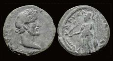 Ancient Coins - Kilikia Seleukeia Antoninus Pius AE23 Athena standing facing