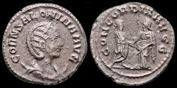Ancient Coins - Salonina billon antoninianus Gallienus and Salonina facing each other