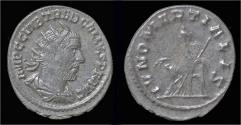 Ancient Coins - Trebonianus Gallus antoninianus Juno seated left