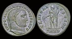 Ancient Coins - Maximinus II Daia, as Augustus AE follis Genius standing left